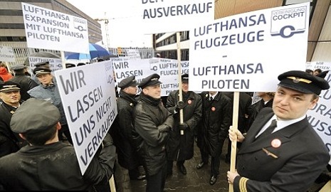 Lufthansa Pilots to Go on Strike in Protracted Labor Dispute